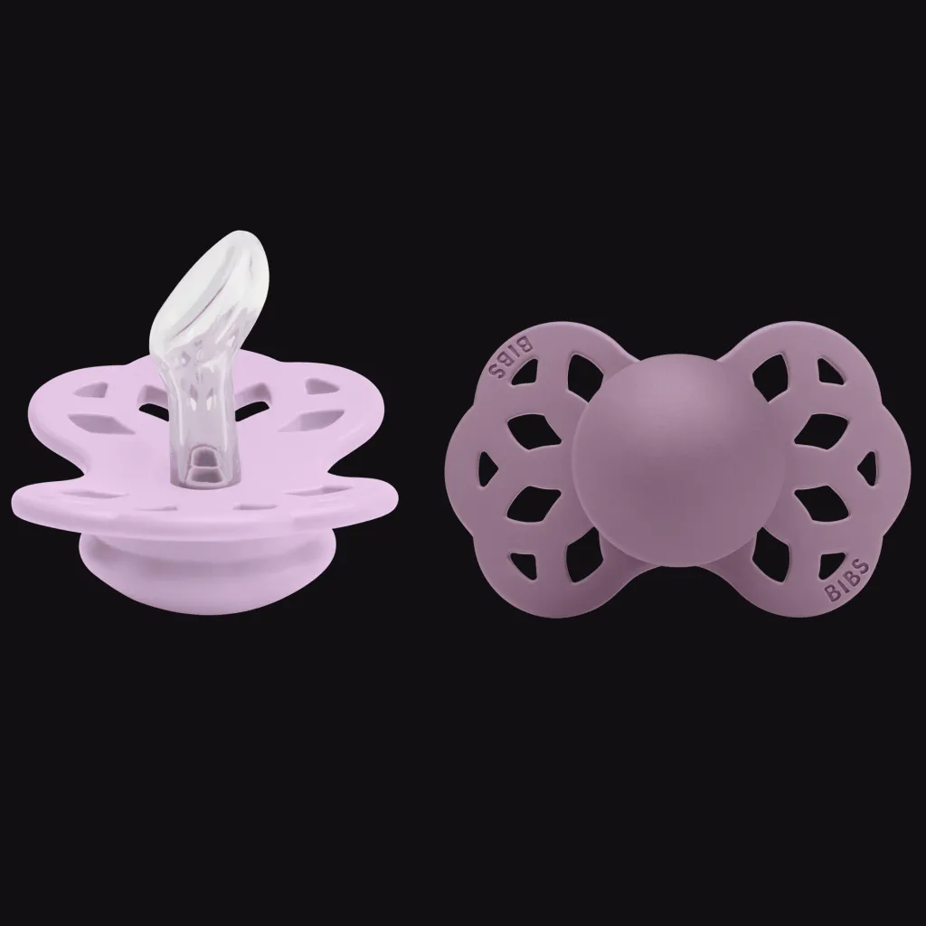 Clearance Infinity 2-pack Anatomiska Silikonnappar Violet Sky Mauve Nappar & Napphållare