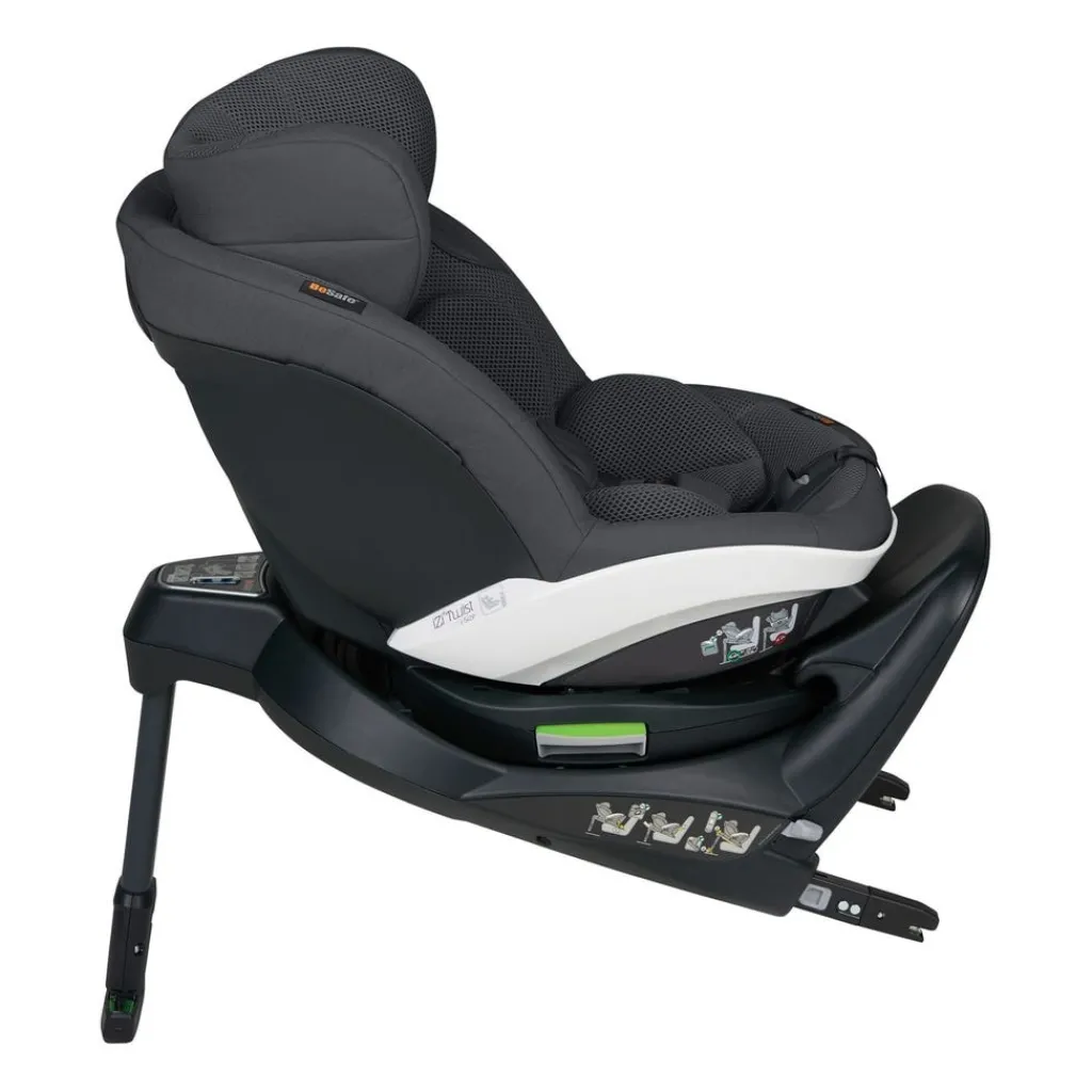 Discount iZi Twist i-Size Bilbarnstol Anthracite Mesh Barn Bilbarnstolar