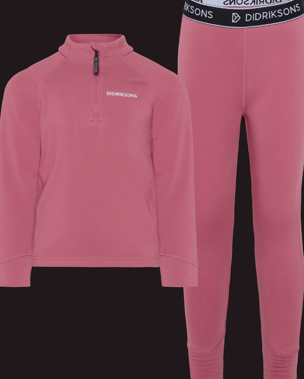 Online Jadis Kids 5 Baselayer-set Heather Pink Barn Underställ