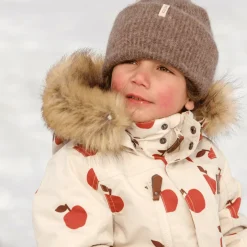 Online Jasna Beanie I Ull Brown Melange Barn Accessoarer