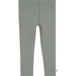 Hot Kalle Rib Leggings Sage Green Barn Byxor & Shorts