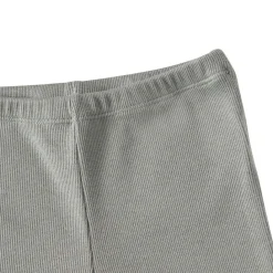 Hot Kalle Rib Leggings Sage Green Barn Byxor & Shorts