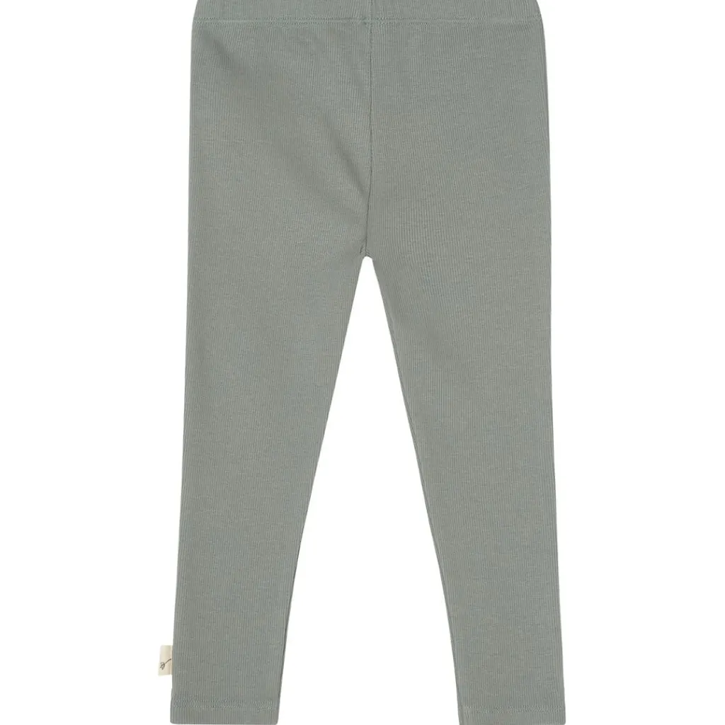 Hot Kalle Rib Leggings Sage Green Barn Byxor & Shorts