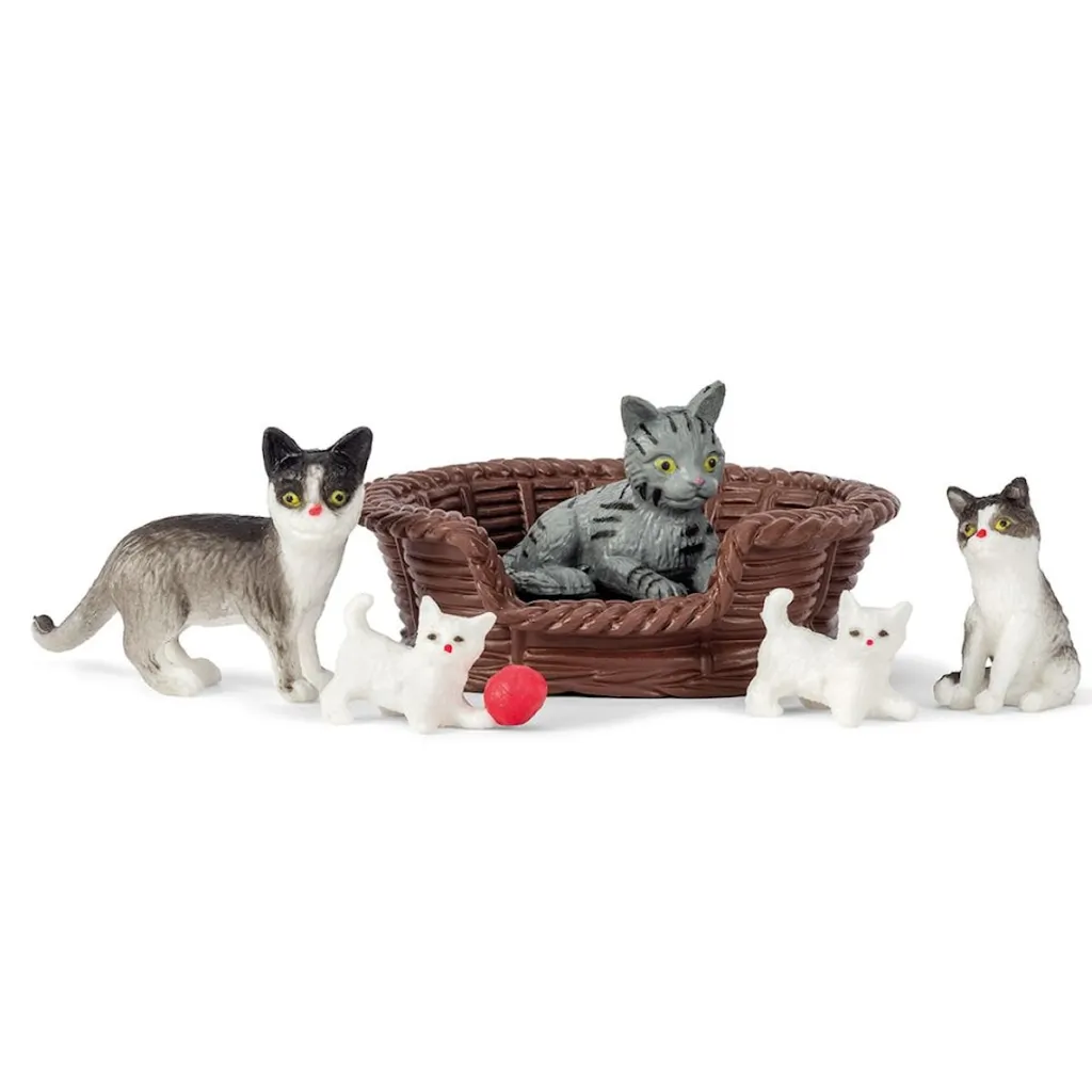 Sale Katt Familj Dock Set Dockor & Dockhus