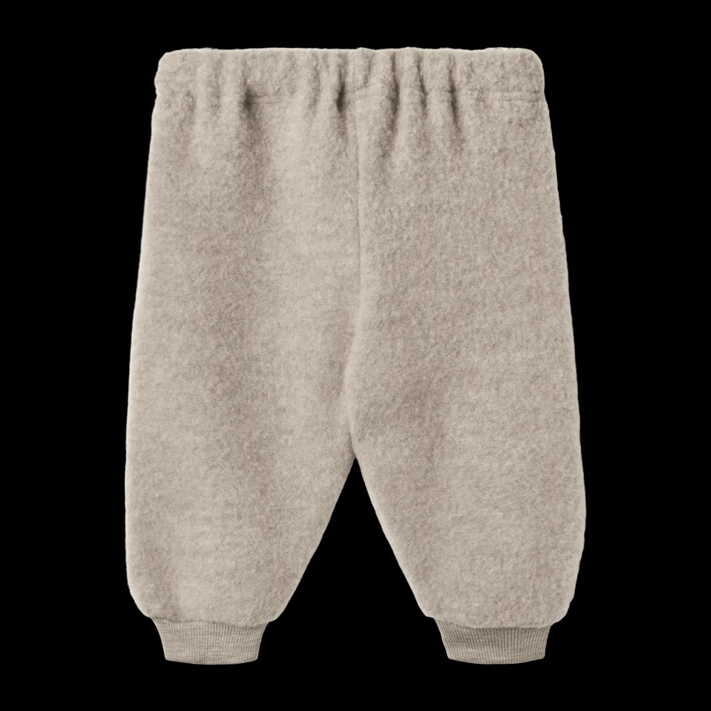 Online Kinnie Ullfleecebyxor Khaki Melange Barn Fleecekläder
