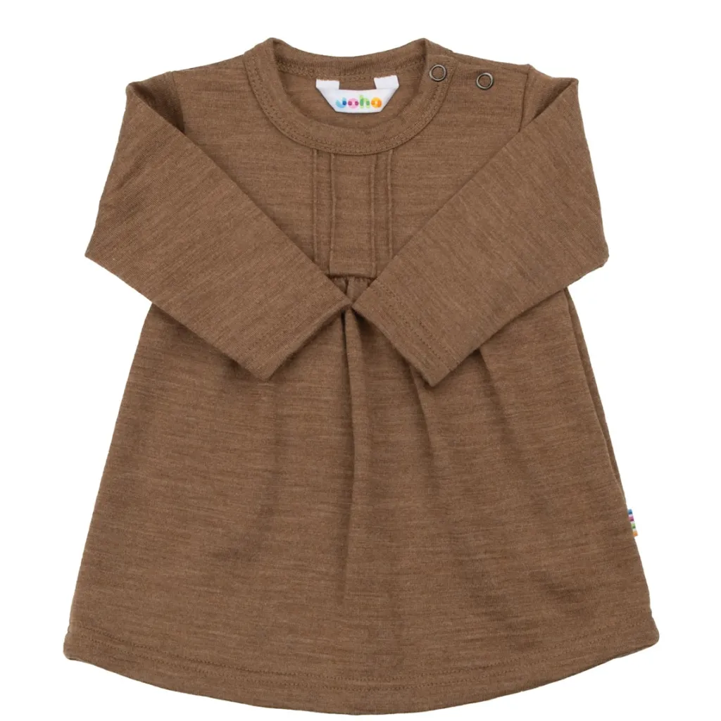 Online Klänning I Ull Warm Brown Barn Klänningar & Kjolar
