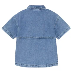 Sale Kortärmad Jeansskjorta Light Denim Blue Barn Tröjor & Toppar