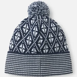 Online Kuurassa Stickad Mössa Marinblå Barn Accessoarer