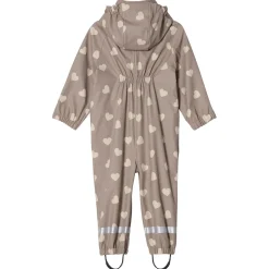 Hot Leeds Ofodrad Regnoverall Taupe Hearts Overaller