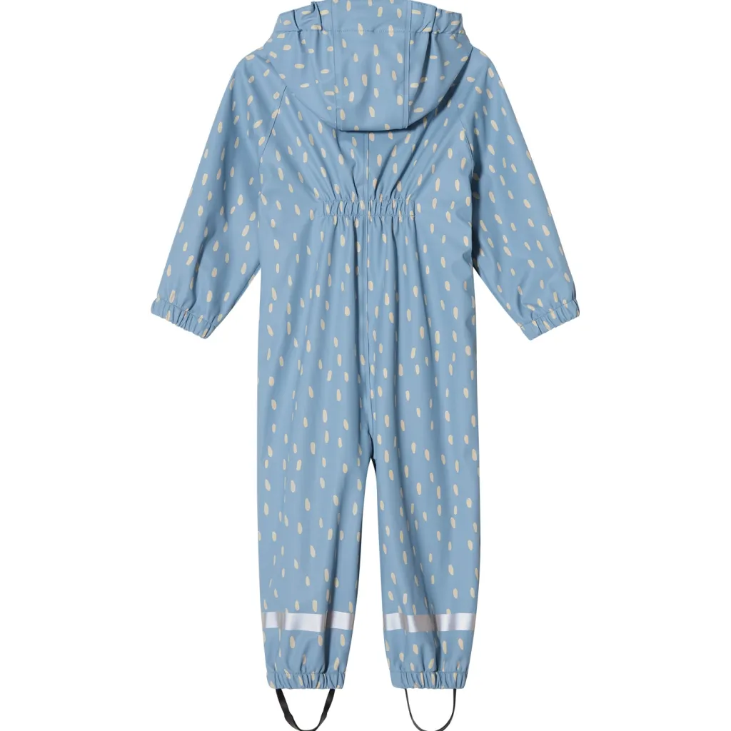 New Leeds Ofodrad Regnoverall Dove Blue Dots Overaller