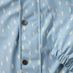 New Leeds Ofodrad Regnoverall Dove Blue Dots Overaller