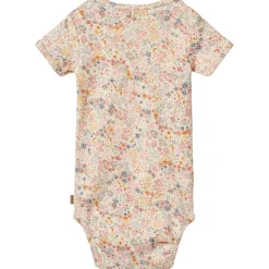 Clearance Linette Kortärmad Baby Body Bright Flowers Barn Bodys & Bodysuits