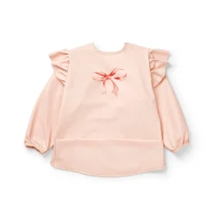 Clearance Långärmad Baby Bib Rosy Bow Nappflaskor & Hakklappar