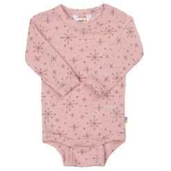 Hot Långärmad Body I Ull Rosa Barn Bodys & Bodysuits