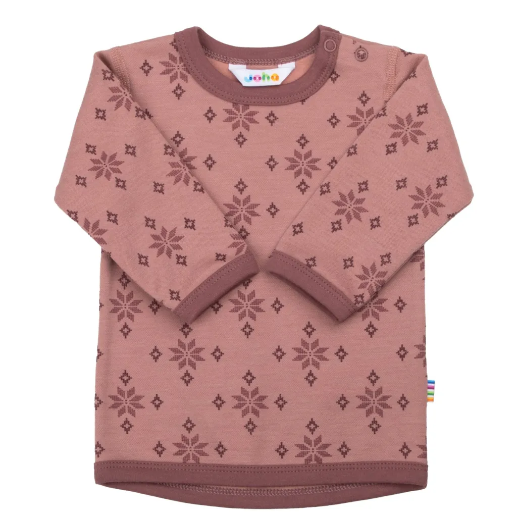 New Långärmad Topp I Ull Rose Barn Tröjor & Toppar