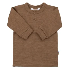 Hot Långärmad Topp I Ull Warm Brown Barn Tröjor & Toppar