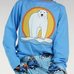 Hot Långärmad t-shirt Alaskan Blue Polar Bear Barn Tröjor & Toppar