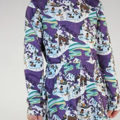 Hot Långärmad T-shirt i Loganberry med vinterlandskap Barn Tröjor & Toppar