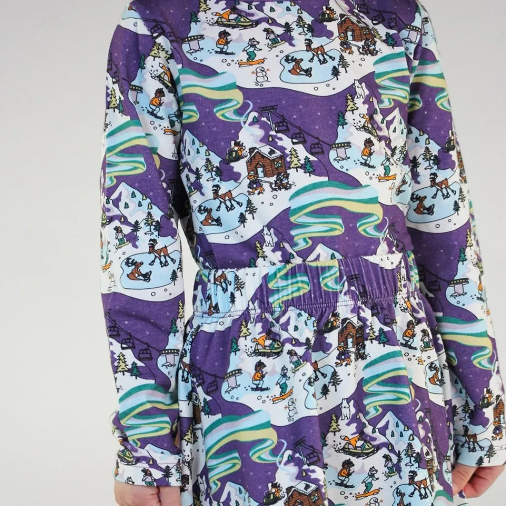 Hot Långärmad T-shirt i Loganberry med vinterlandskap Barn Tröjor & Toppar