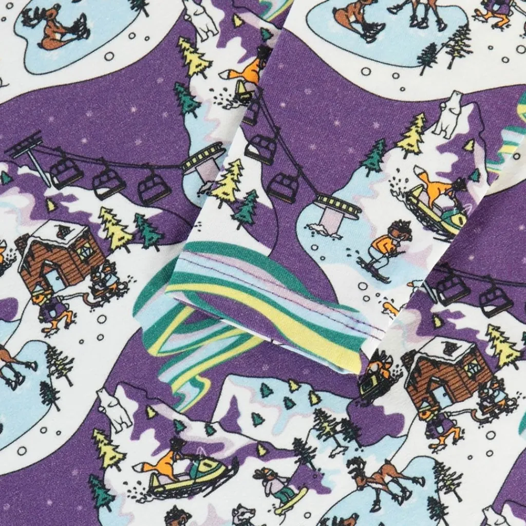 Hot Långärmad T-shirt i Loganberry med vinterlandskap Barn Tröjor & Toppar