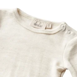 Hot Långärmad Ullbody Lucca Eggshell Melange Barn Bodys & Bodysuits
