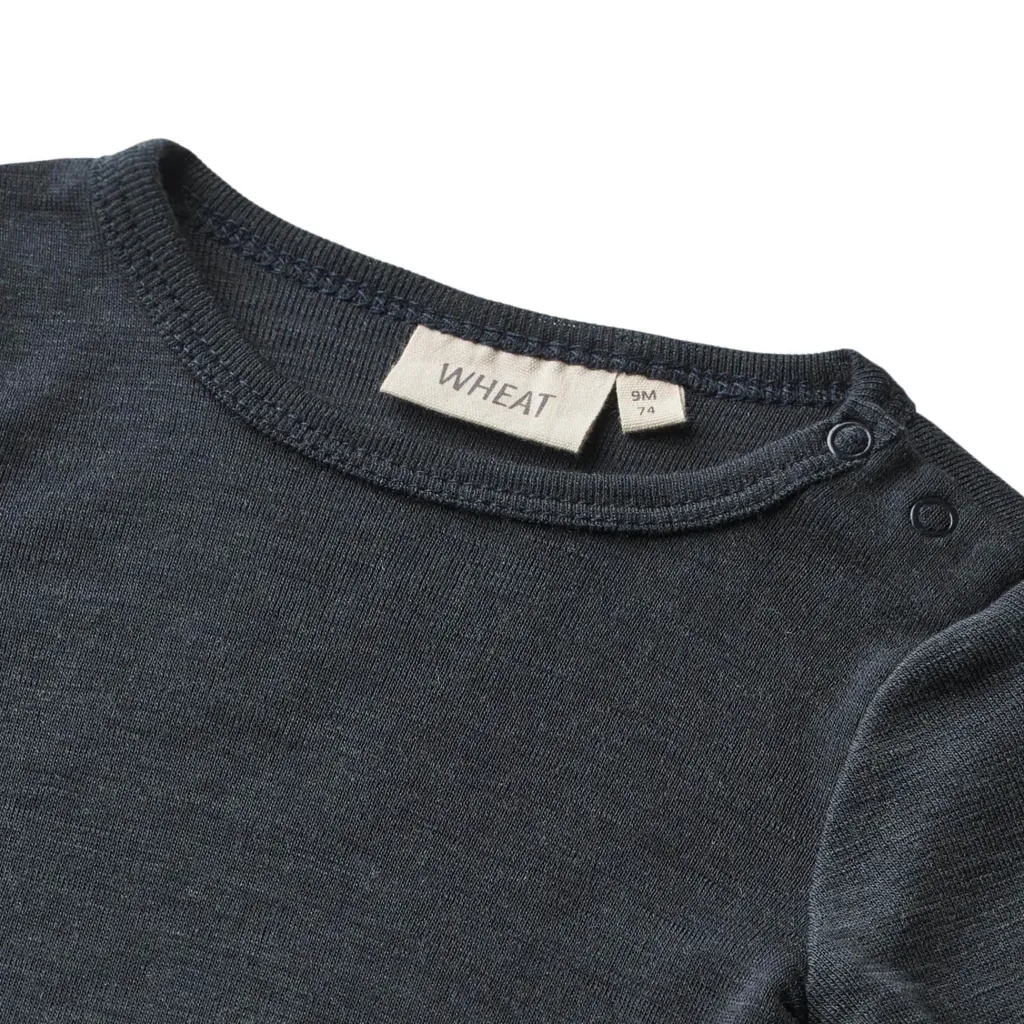 Best Långärmad ullbody Lucca Navy Barn Bodys & Bodysuits