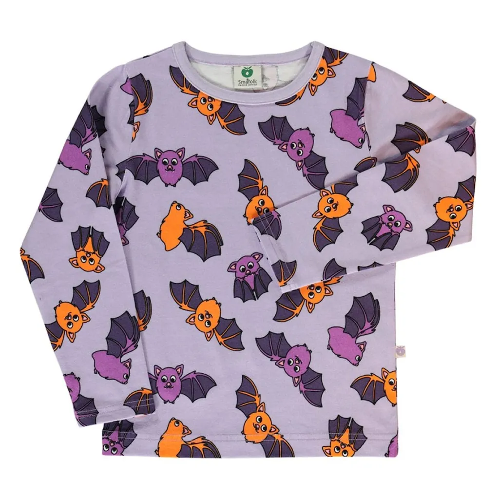Online Long-sleeved top with bats Orchid Petal Barn Tröjor & Toppar