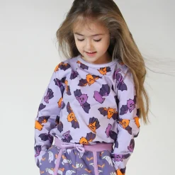 Online Long-sleeved top with bats Orchid Petal Barn Tröjor & Toppar