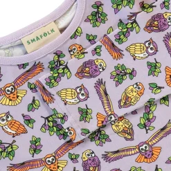 Discount Long-sleeved top with owls Orchid Petal Barn Tröjor & Toppar
