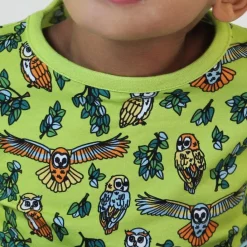 Long-sleeved top with owls Pear Green Barn Tröjor & Toppar
