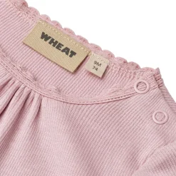 Lotta Ribbad Baby Body Lavender Mist Barn Bodys & Bodysuits