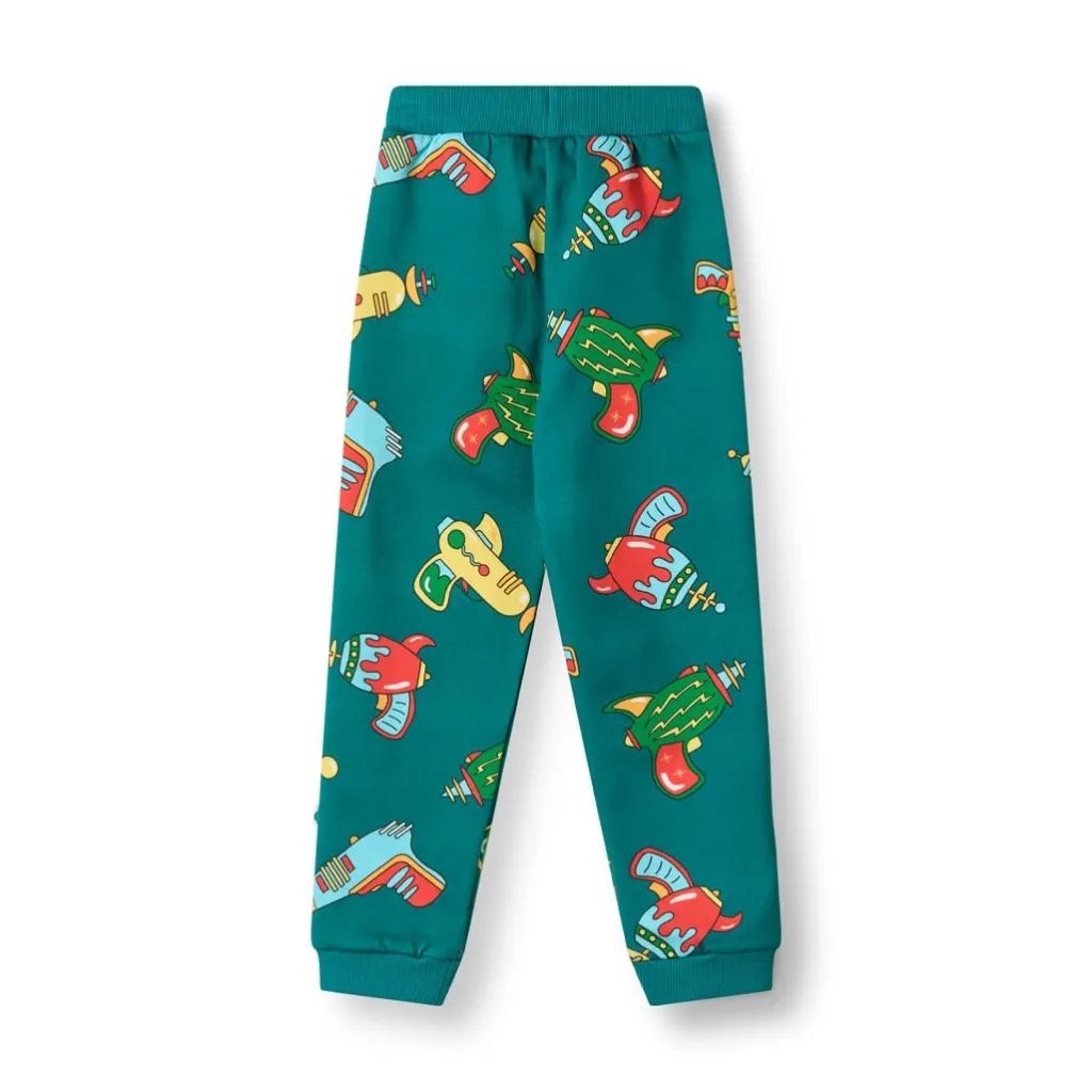 Online Macoun With Space Blasters Mjukisbyxor Petroleum Green Barn Byxor & Shorts