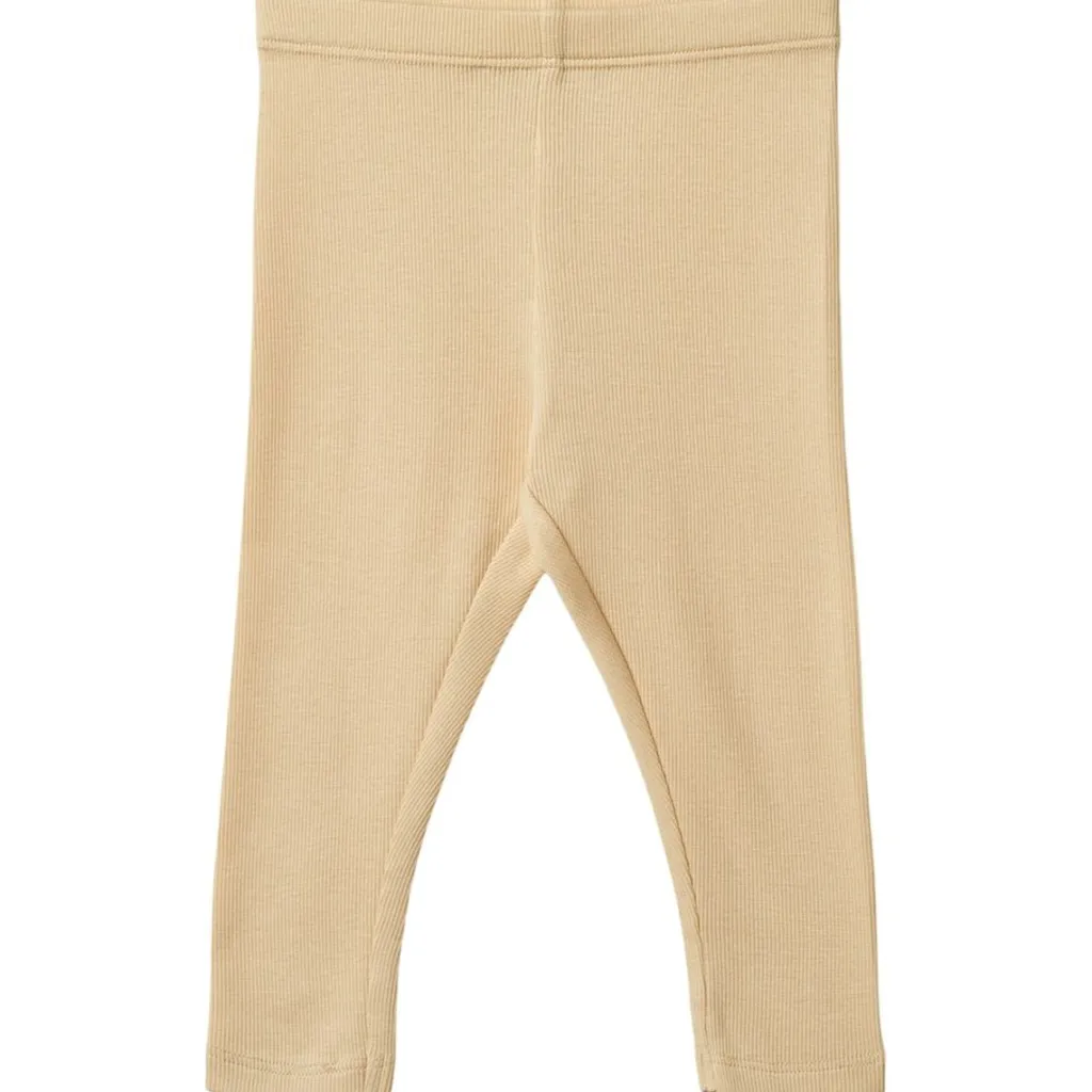 Sale Maddy Ribbade Leggings Macadamia Barn Byxor & Shorts