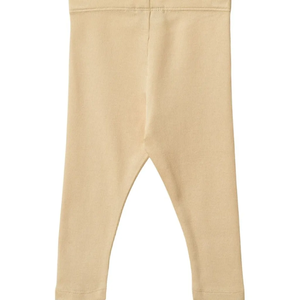 Sale Maddy Ribbade Leggings Macadamia Barn Byxor & Shorts
