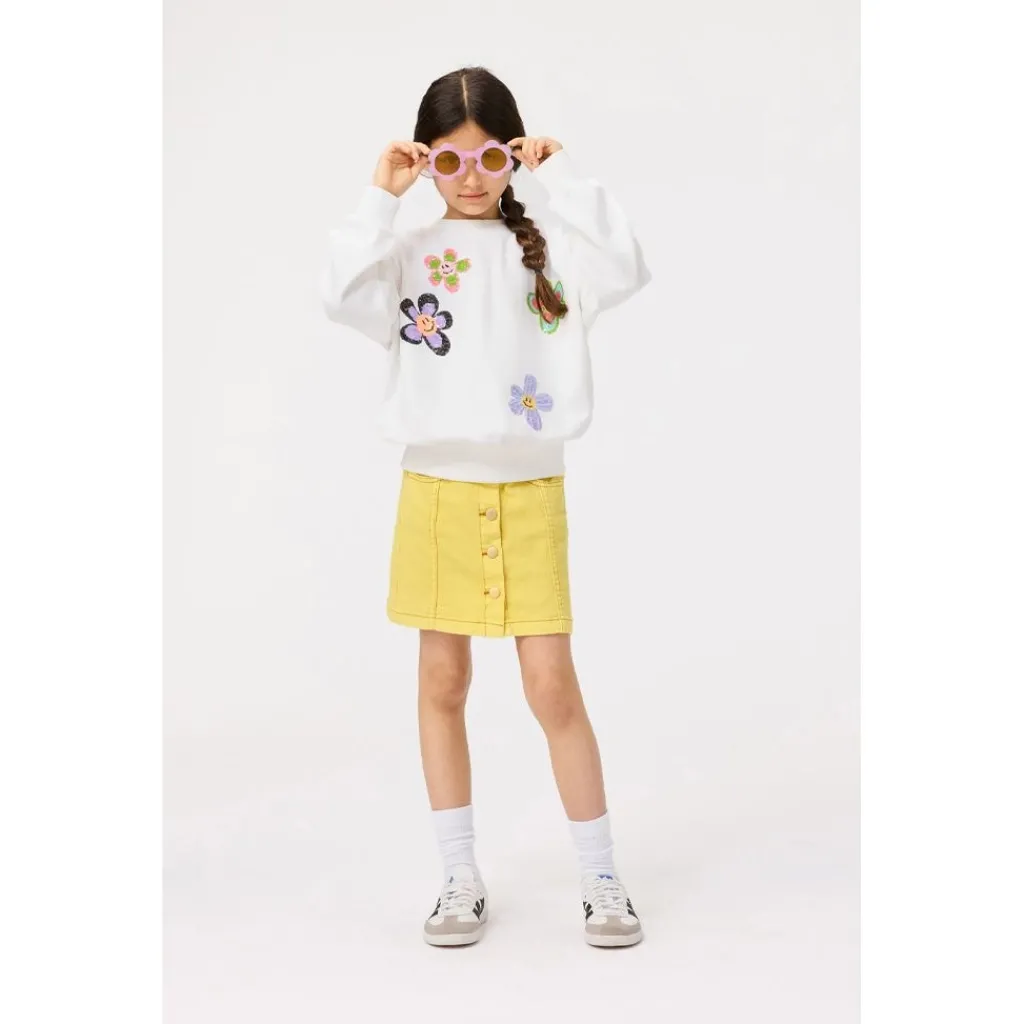 New Marge Sweatshirt Joy Of Flowers Barn Tröjor & Toppar