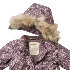 Hot Mathilde Tech Blommig Babyjacka Purple Tulips Jackor & Kappor