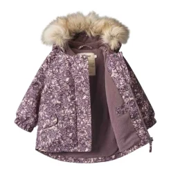 Hot Mathilde Tech Blommig Babyjacka Purple Tulips Jackor & Kappor