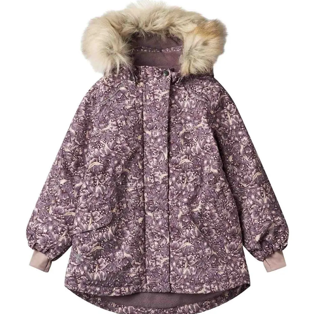 Online Mathilde Tech Blommig Jacka Purple Tulips Jackor & Kappor