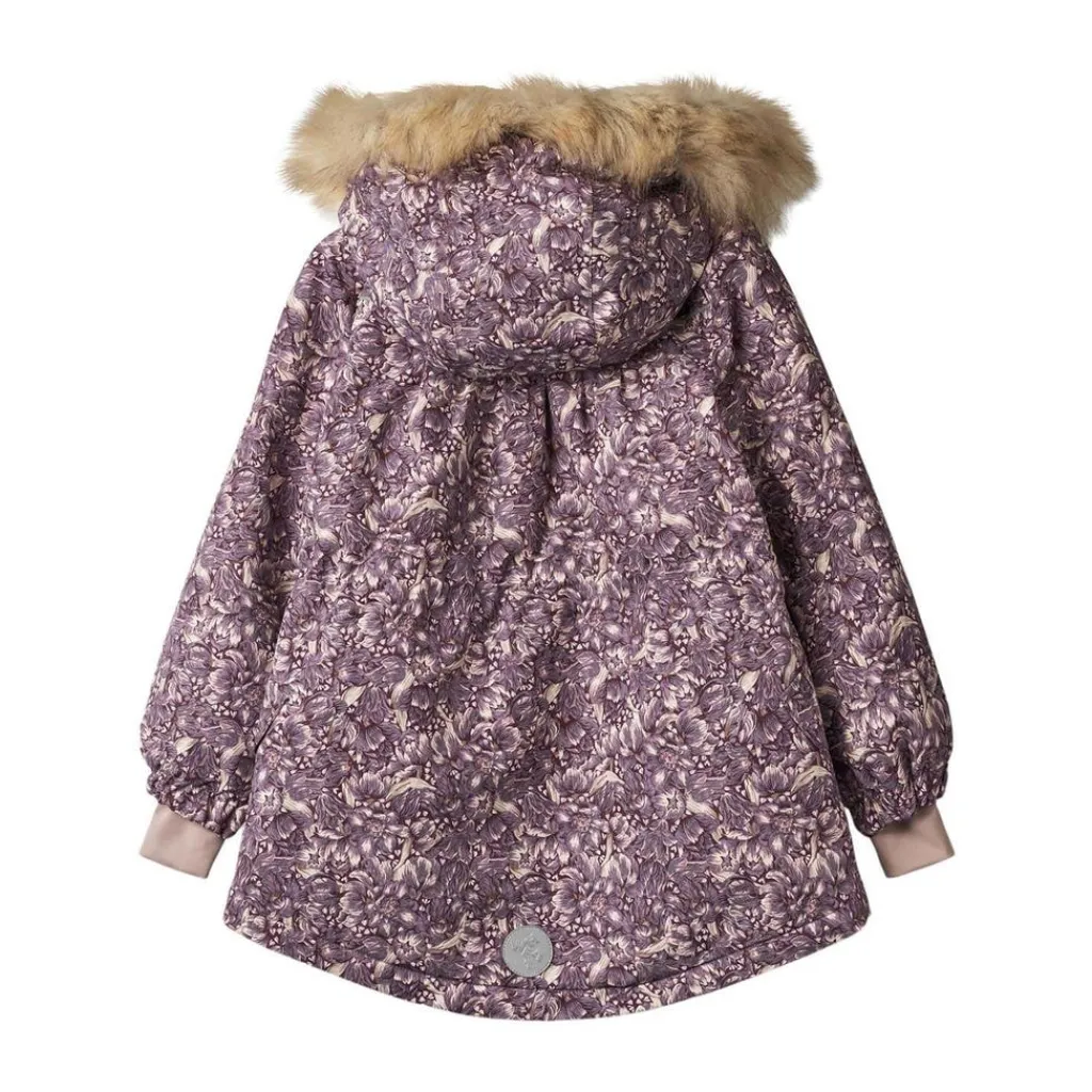 Online Mathilde Tech Blommig Jacka Purple Tulips Jackor & Kappor