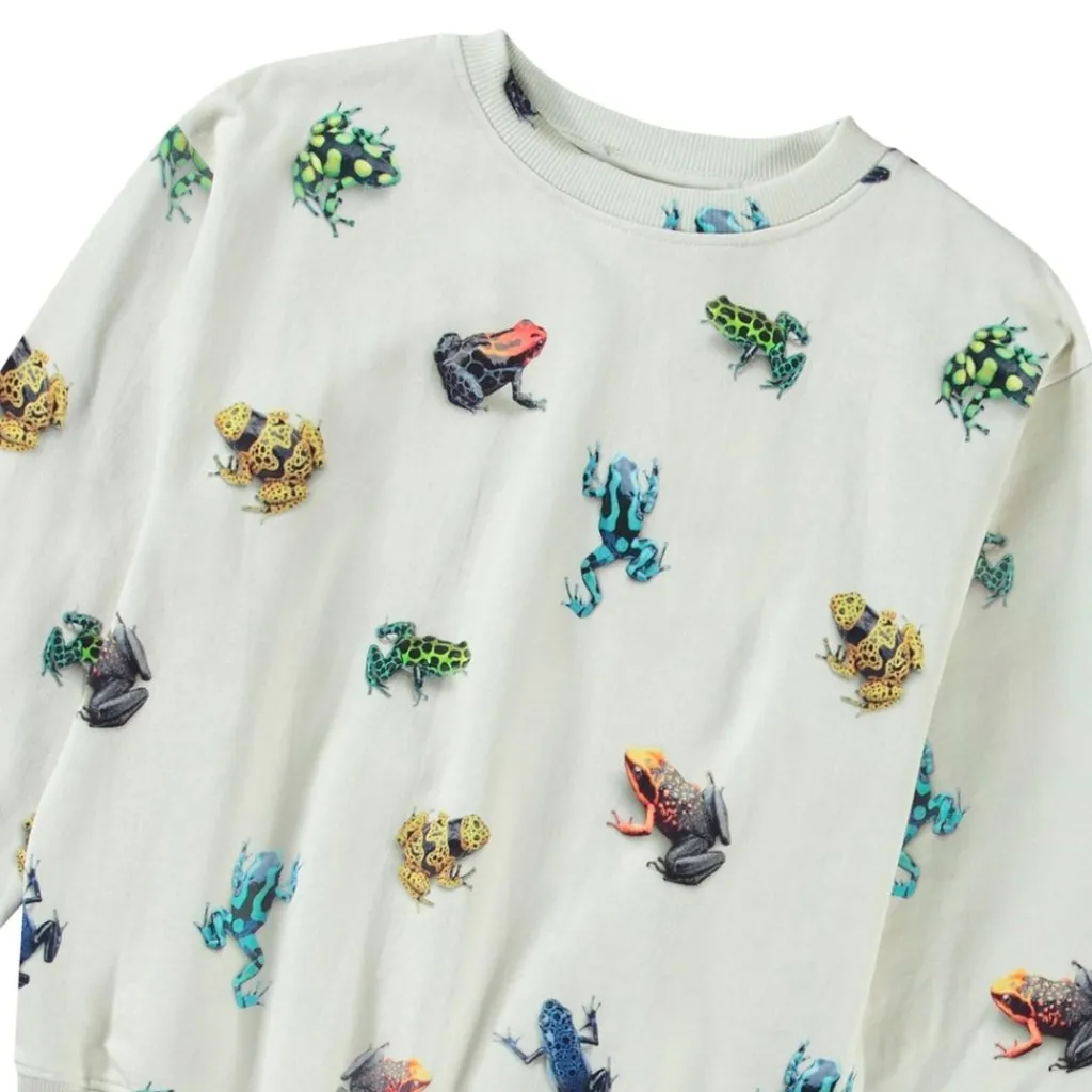 Discount Mattis Sweatshirt Vibrant Frogs Barn Tröjor & Toppar