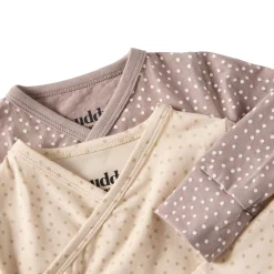 Hot Max Beige/Taupe Prickig 2-pack Baby Body Barn Bodys & Bodysuits