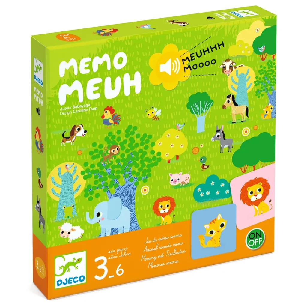 Best Memo Meuh Spel Om Djurljud Spel & Pussel