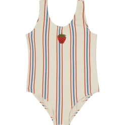 Best Milos UV Baddräkt Blue/red Stripe Barn Uv-Kläder & Badkläder