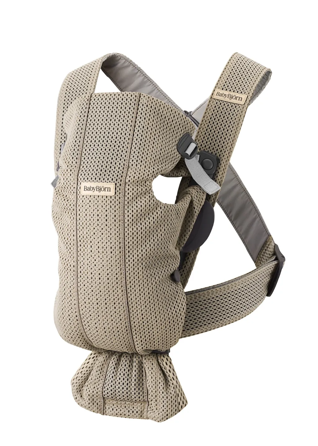 New Mini 3D Mesh Bärsele Grey Beige Bärselar & Bärsjalar