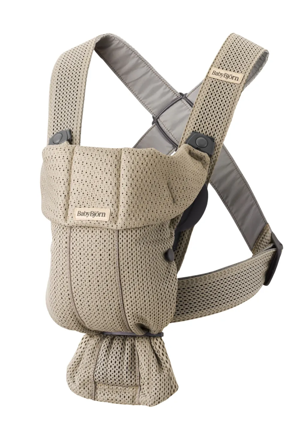 New Mini 3D Mesh Bärsele Grey Beige Bärselar & Bärsjalar