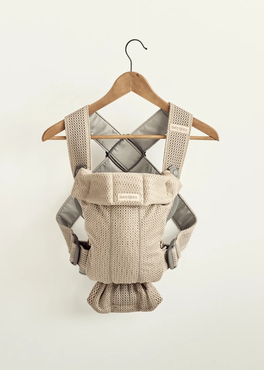 New Mini 3D Mesh Bärsele Grey Beige Bärselar & Bärsjalar