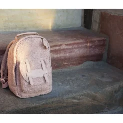 Best MINI Ryggsäck Pink Bouclé Barn Accessoarer