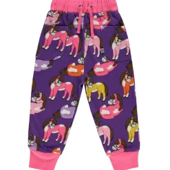 Hot Mjukisbyxor Med Hästar Purple Heart Barn Byxor & Shorts