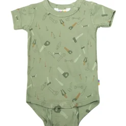 Mönstrad Baby Body Grön Barn Bodys & Bodysuits