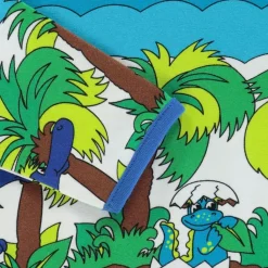 Best Mönstrad Baby Body Med Dinosaurier Blue Atoll Barn Bodys & Bodysuits